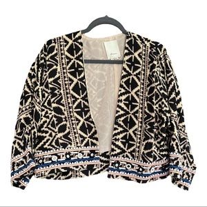 Elevenses tribal print lightweight jacket - S